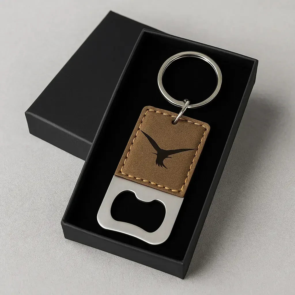 Laser Engraved Bottle Opener Keychain