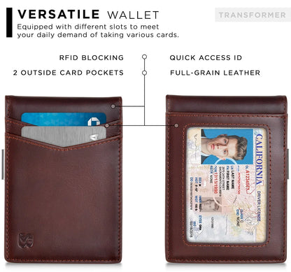 Leather Moneyclip Wallet