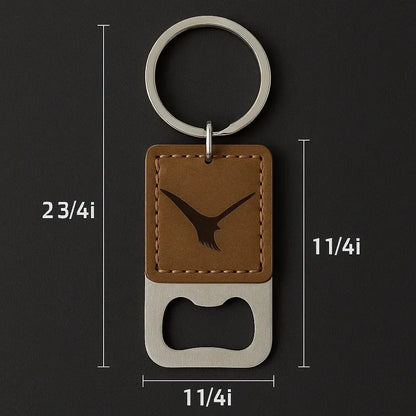 Laser Engraved Bottle Opener Keychain